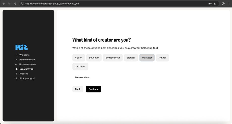 What kind of creator are you, select up to three.